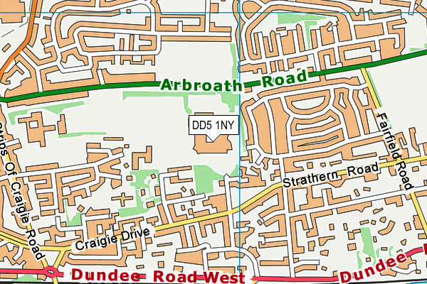 DD5 1NY map - OS VectorMap District (Ordnance Survey) DD5 1NY map - OS VectorMap District (Ordnance Survey)