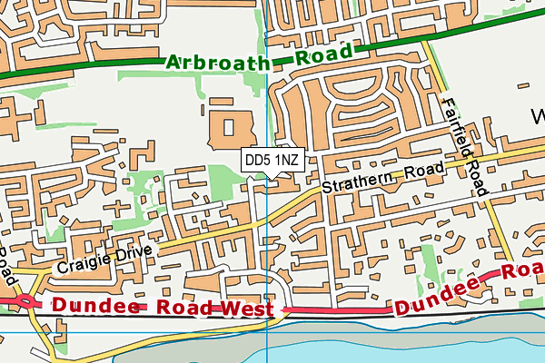 DD5 1NZ map - OS VectorMap District (Ordnance Survey) DD5 1NZ map - OS VectorMap District (Ordnance Survey)