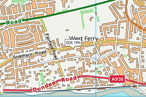 DD5 1PH map - OS VectorMap District (Ordnance Survey)