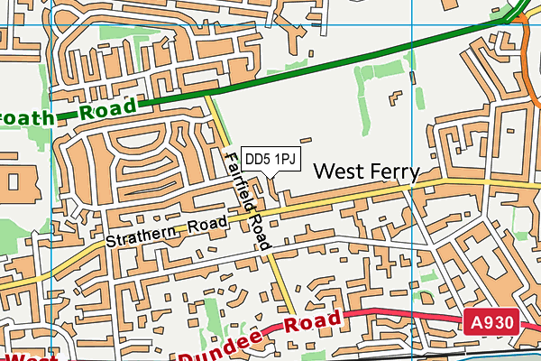 DD5 1PJ map - OS VectorMap District (Ordnance Survey) DD5 1PJ map - OS VectorMap District (Ordnance Survey)