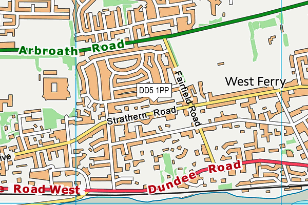 DD5 1PP map - OS VectorMap District (Ordnance Survey) DD5 1PP map - OS VectorMap District (Ordnance Survey)