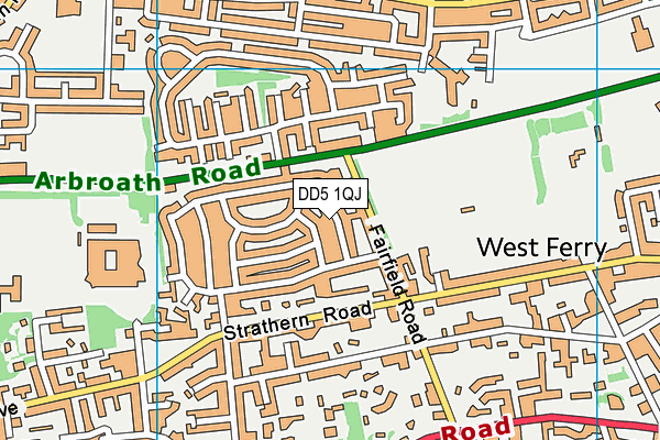 DD5 1QJ map - OS VectorMap District (Ordnance Survey) DD5 1QJ map - OS VectorMap District (Ordnance Survey)