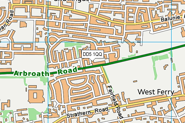 DD5 1QQ map - OS VectorMap District (Ordnance Survey) DD5 1QQ map - OS VectorMap District (Ordnance Survey)