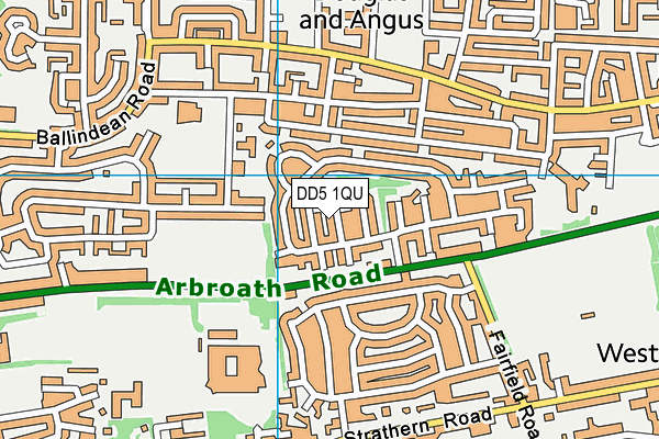 DD5 1QU map - OS VectorMap District (Ordnance Survey) DD5 1QU map - OS VectorMap District (Ordnance Survey)