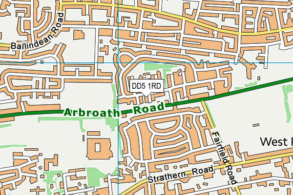 DD5 1RD map - OS VectorMap District (Ordnance Survey) DD5 1RD map - OS VectorMap District (Ordnance Survey)