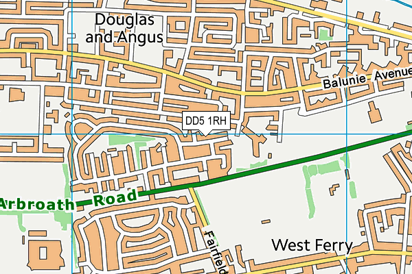 DD5 1RH map - OS VectorMap District (Ordnance Survey) DD5 1RH map - OS VectorMap District (Ordnance Survey)