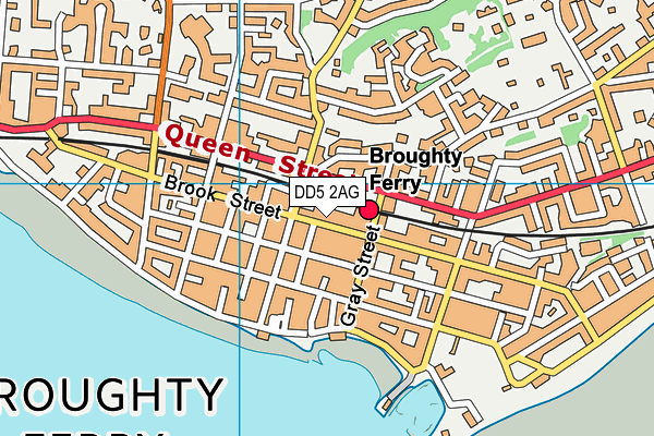 DD5 2AG map - OS VectorMap District (Ordnance Survey)