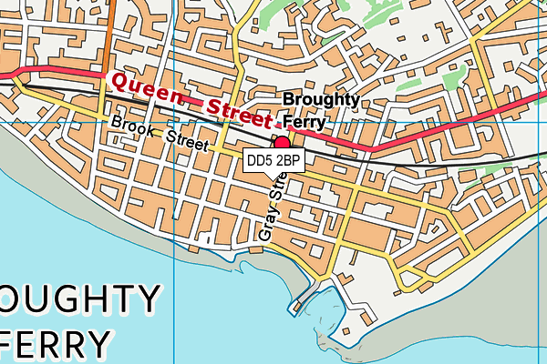 DD5 2BP map - OS VectorMap District (Ordnance Survey)
