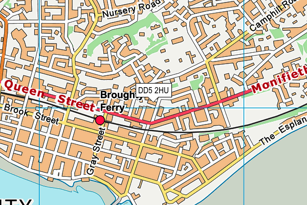 DD5 2HU map - OS VectorMap District (Ordnance Survey) DD5 2HU map - OS VectorMap District (Ordnance Survey)