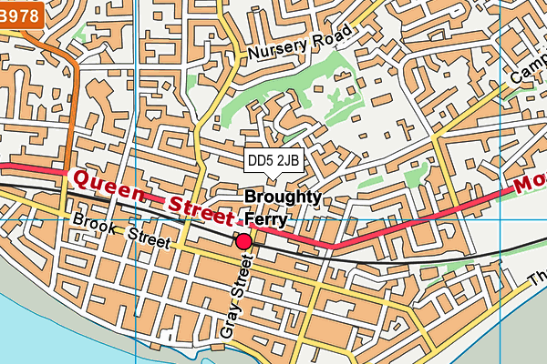 DD5 2JB map - OS VectorMap District (Ordnance Survey) DD5 2JB map - OS VectorMap District (Ordnance Survey)