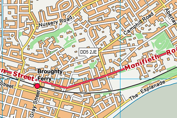 DD5 2JE map - OS VectorMap District (Ordnance Survey) DD5 2JE map - OS VectorMap District (Ordnance Survey)