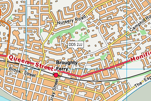 DD5 2JJ map - OS VectorMap District (Ordnance Survey) DD5 2JJ map - OS VectorMap District (Ordnance Survey)