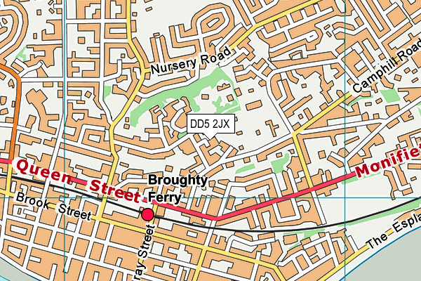 DD5 2JX map - OS VectorMap District (Ordnance Survey) DD5 2JX map - OS VectorMap District (Ordnance Survey)