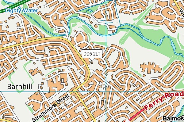 DD5 2LT map - OS VectorMap District (Ordnance Survey) DD5 2LT map - OS VectorMap District (Ordnance Survey)