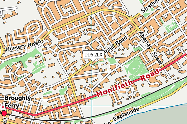 DD5 2LX map - OS VectorMap District (Ordnance Survey) DD5 2LX map - OS VectorMap District (Ordnance Survey)