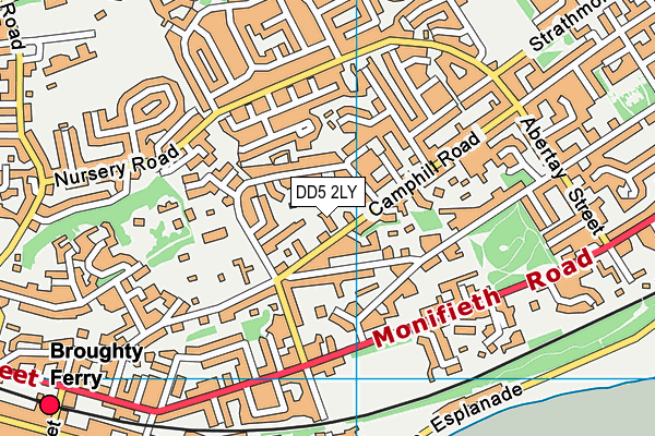 DD5 2LY map - OS VectorMap District (Ordnance Survey) DD5 2LY map - OS VectorMap District (Ordnance Survey)