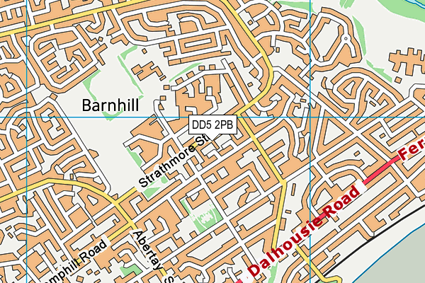DD5 2PB map - OS VectorMap District (Ordnance Survey) DD5 2PB map - OS VectorMap District (Ordnance Survey)
