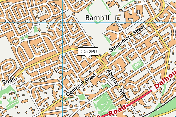 DD5 2PU map - OS VectorMap District (Ordnance Survey) DD5 2PU map - OS VectorMap District (Ordnance Survey)