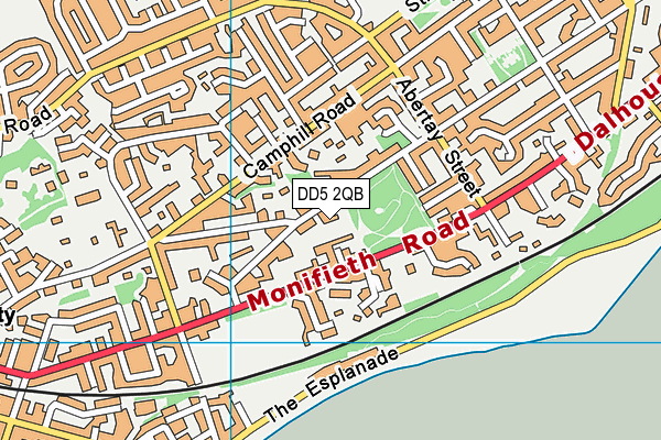 DD5 2QB map - OS VectorMap District (Ordnance Survey) DD5 2QB map - OS VectorMap District (Ordnance Survey)