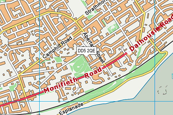 DD5 2QE map - OS VectorMap District (Ordnance Survey) DD5 2QE map - OS VectorMap District (Ordnance Survey)