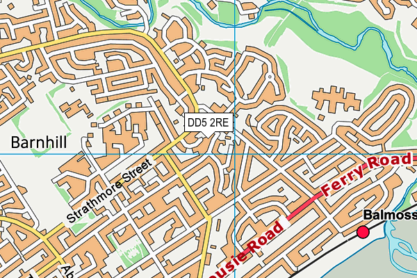 DD5 2RE map - OS VectorMap District (Ordnance Survey) DD5 2RE map - OS VectorMap District (Ordnance Survey)