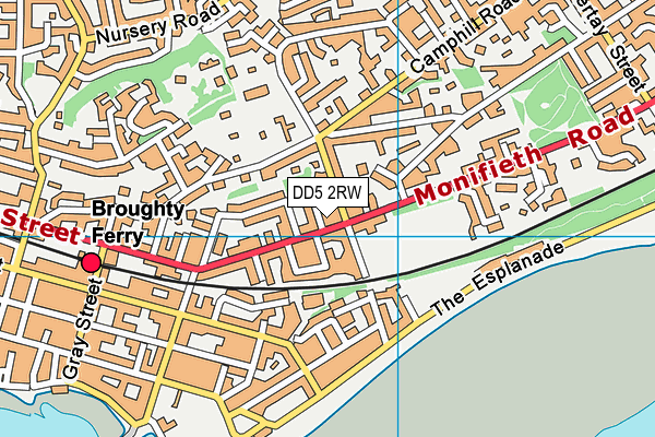 DD5 2RW map - OS VectorMap District (Ordnance Survey) DD5 2RW map - OS VectorMap District (Ordnance Survey)