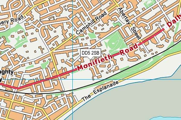 DD5 2SB map - OS VectorMap District (Ordnance Survey) DD5 2SB map - OS VectorMap District (Ordnance Survey)