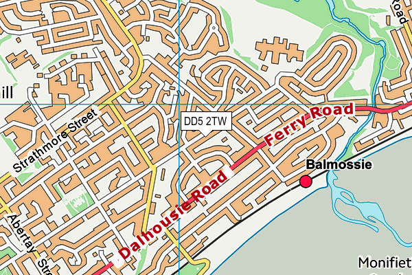 DD5 2TW map - OS VectorMap District (Ordnance Survey) DD5 2TW map - OS VectorMap District (Ordnance Survey)