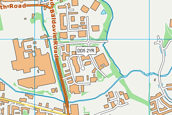 DD5 2YR map - OS VectorMap District (Ordnance Survey) DD5 2YR map - OS VectorMap District (Ordnance Survey)