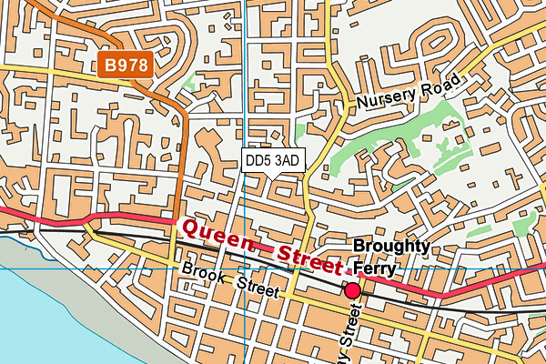 DD5 3AD map - OS VectorMap District (Ordnance Survey)