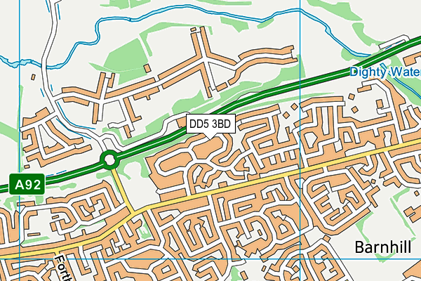 DD5 3BD map - OS VectorMap District (Ordnance Survey) DD5 3BD map - OS VectorMap District (Ordnance Survey)