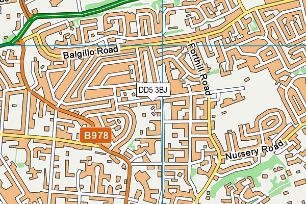DD5 3BJ map - OS VectorMap District (Ordnance Survey) DD5 3BJ map - OS VectorMap District (Ordnance Survey)