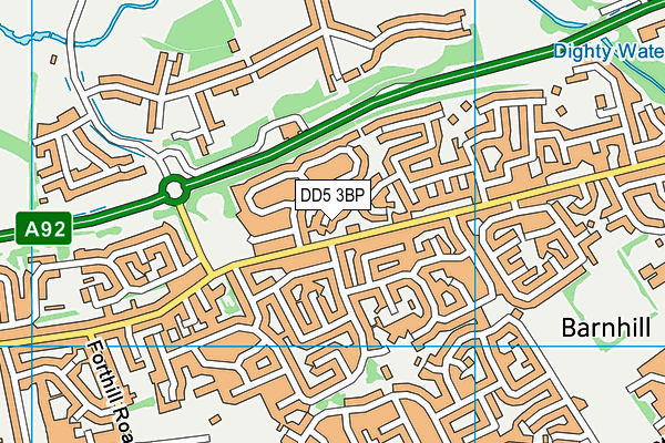 DD5 3BP map - OS VectorMap District (Ordnance Survey) DD5 3BP map - OS VectorMap District (Ordnance Survey)