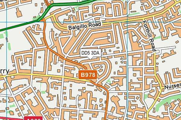 DD5 3DA map - OS VectorMap District (Ordnance Survey) DD5 3DA map - OS VectorMap District (Ordnance Survey)