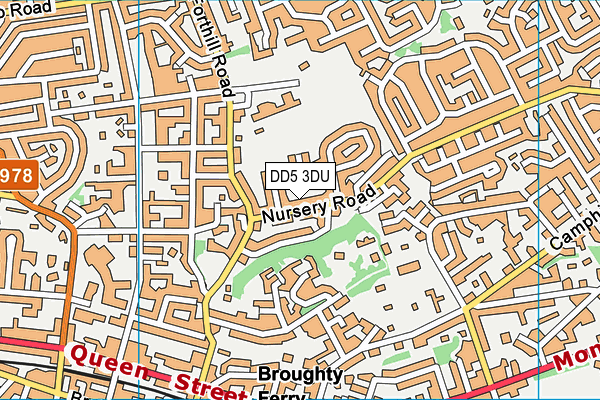 DD5 3DU map - OS VectorMap District (Ordnance Survey) DD5 3DU map - OS VectorMap District (Ordnance Survey)