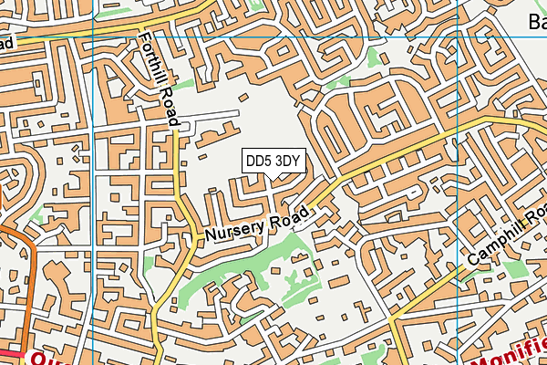 DD5 3DY map - OS VectorMap District (Ordnance Survey) DD5 3DY map - OS VectorMap District (Ordnance Survey)