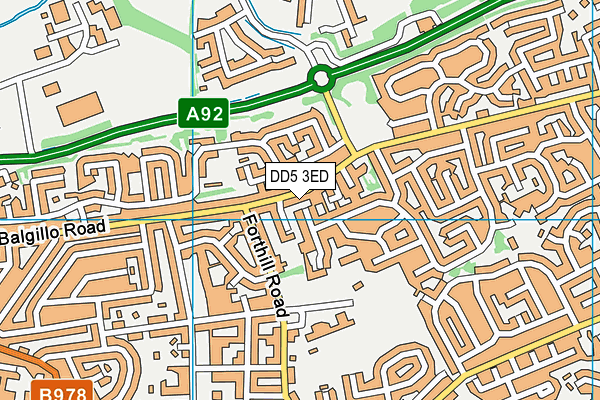 DD5 3ED map - OS VectorMap District (Ordnance Survey) DD5 3ED map - OS VectorMap District (Ordnance Survey)