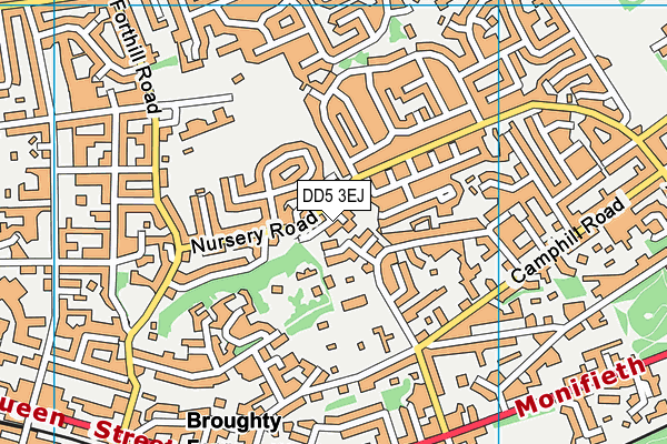 DD5 3EJ map - OS VectorMap District (Ordnance Survey) DD5 3EJ map - OS VectorMap District (Ordnance Survey)