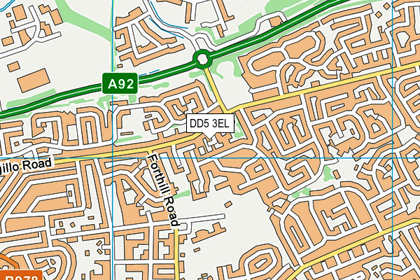 DD5 3EL map - OS VectorMap District (Ordnance Survey) DD5 3EL map - OS VectorMap District (Ordnance Survey)