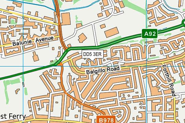 DD5 3ER map - OS VectorMap District (Ordnance Survey) DD5 3ER map - OS VectorMap District (Ordnance Survey)
