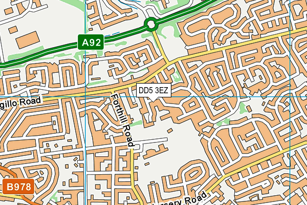DD5 3EZ map - OS VectorMap District (Ordnance Survey) DD5 3EZ map - OS VectorMap District (Ordnance Survey)