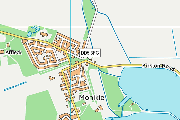 DD5 3FG map - OS VectorMap District (Ordnance Survey)