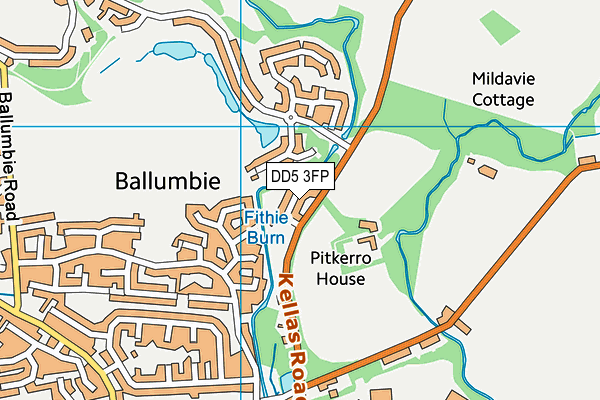 DD5 3FP map - OS VectorMap District (Ordnance Survey) DD5 3FP map - OS VectorMap District (Ordnance Survey)