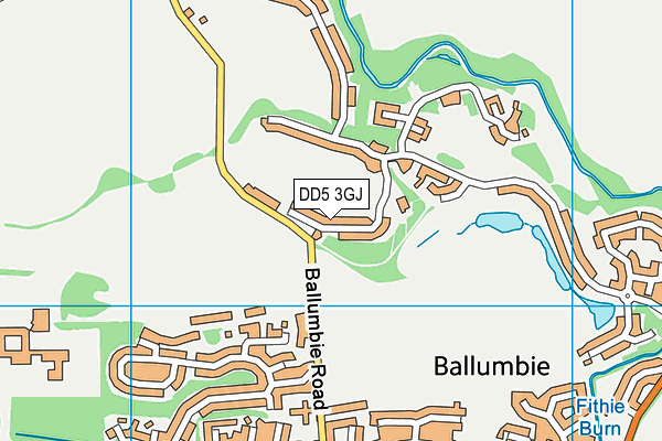 DD5 3GJ map - OS VectorMap District (Ordnance Survey) DD5 3GJ map - OS VectorMap District (Ordnance Survey)