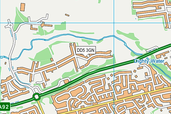 DD5 3GN map - OS VectorMap District (Ordnance Survey) DD5 3GN map - OS VectorMap District (Ordnance Survey)