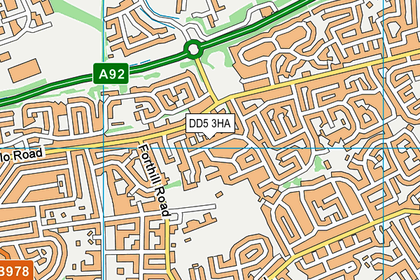 DD5 3HA map - OS VectorMap District (Ordnance Survey) DD5 3HA map - OS VectorMap District (Ordnance Survey)