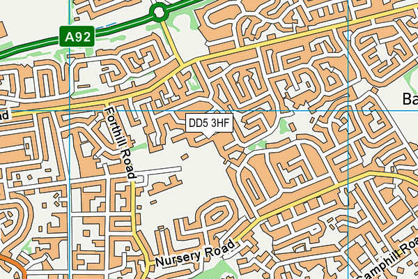 DD5 3HF map - OS VectorMap District (Ordnance Survey) DD5 3HF map - OS VectorMap District (Ordnance Survey)