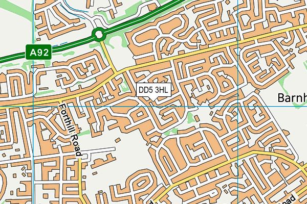 DD5 3HL map - OS VectorMap District (Ordnance Survey) DD5 3HL map - OS VectorMap District (Ordnance Survey)