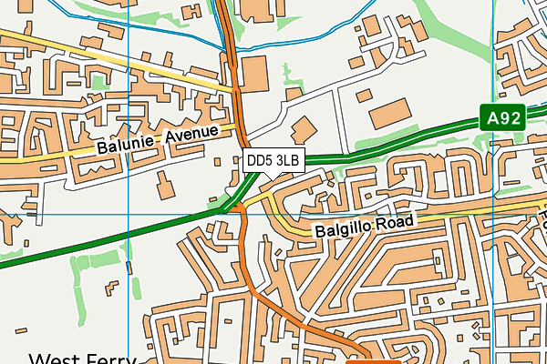 DD5 3LB map - OS VectorMap District (Ordnance Survey) DD5 3LB map - OS VectorMap District (Ordnance Survey)