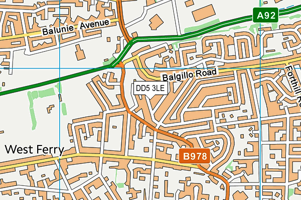 DD5 3LE map - OS VectorMap District (Ordnance Survey) DD5 3LE map - OS VectorMap District (Ordnance Survey)